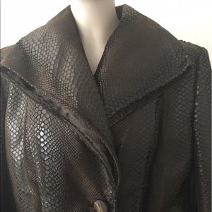 Vintage GIORGIO ARMANI Woman's  Leather Jacket